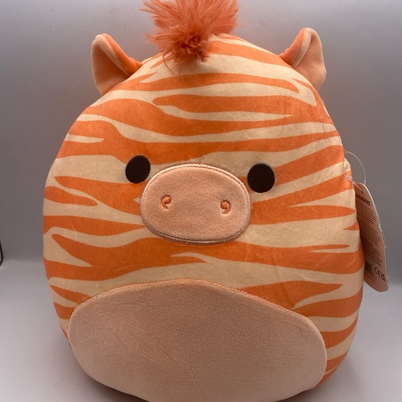 Squishmallow JOSUE 11"  Orange ZEBRA NWT RARE 2024 First to Market Plush Toy - Picture 2 of 8
